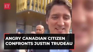 Justin Trudeau confronted by angry Canadian citizen: 'I am not shaking your hand...'