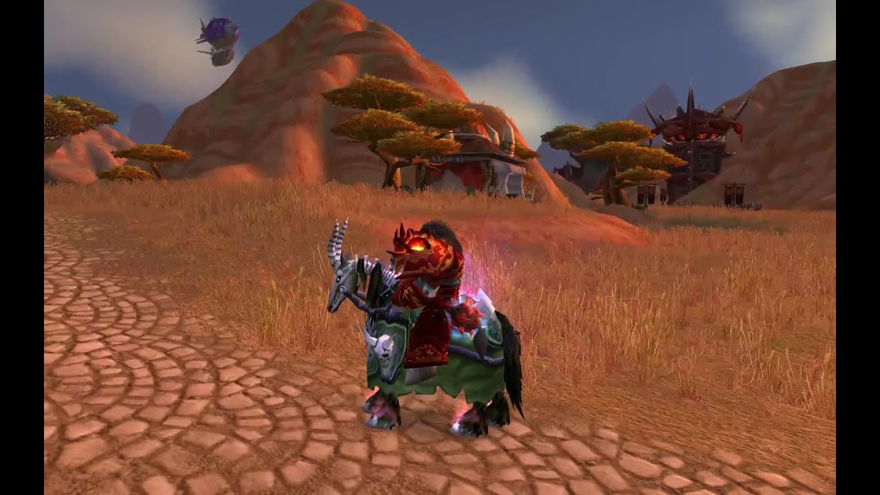 World of Warcraft WoD Green Skeletal Warhorse mount (WoW patch 6.0.3) YouTube