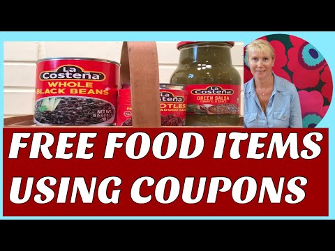 FREE FOOD ITEMS USING COUPONS