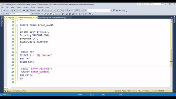 Microsoft SQL Server Development Part 35 : Error Handling in SQL Server