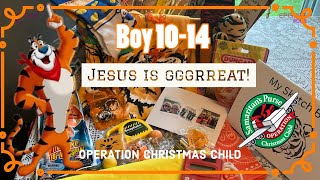 Operation Christmas Child - Tiger Theme 🐅Boy 10-14 2024