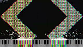 [Black MIDI][Noise MIDI]Tetris Black Arts 2 by Piano Elipse