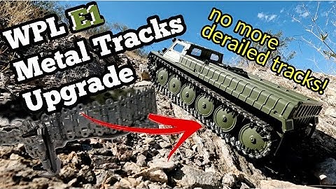 WPL E1 Metal tracks Upgrade. Attempts the Hill Climb.