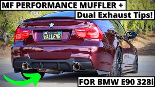 MagnaFlow Performance Muffler with Dual Exhaust Tip Set-Up On MY BMW E90 328i N52!