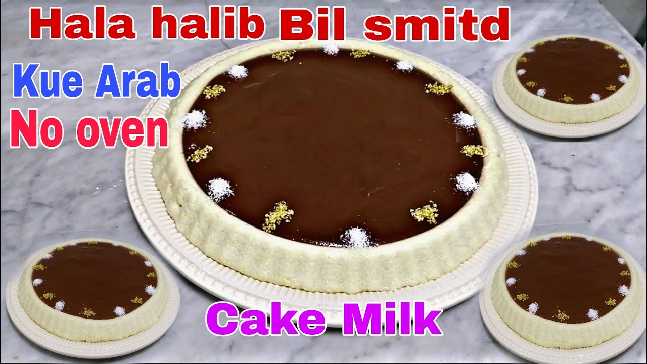 Cara membuat hala halib bil smitd // hala gahwa (kue Saudi) cake Milk - kue susu