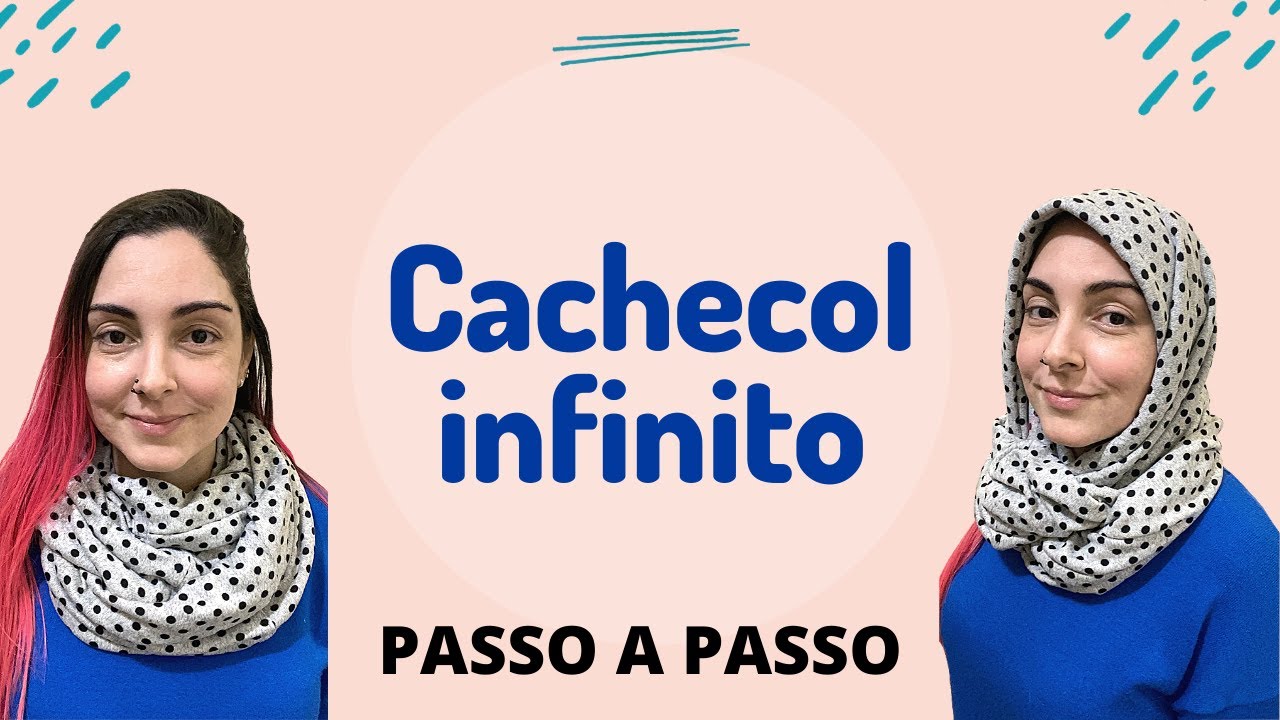 Como fazer CACHECOL INFINITO passo a passo para iniciantes na costura