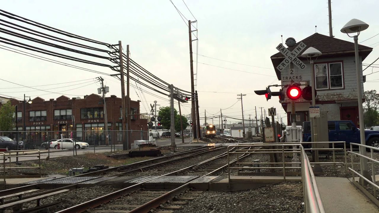 LIRR M7 Mineola Train 7727 Comes Off The Oyster Bay Branch During lirr-m7-mineola-train-7727-comes-off-the-oyster-bay-branch-during