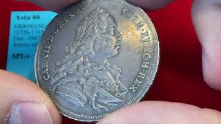 NOMISMA Auction 66 - Lot 165 GERMANIA Baviera - Karl Albrecht (1726-1745) Tallero 1743 - KM 464