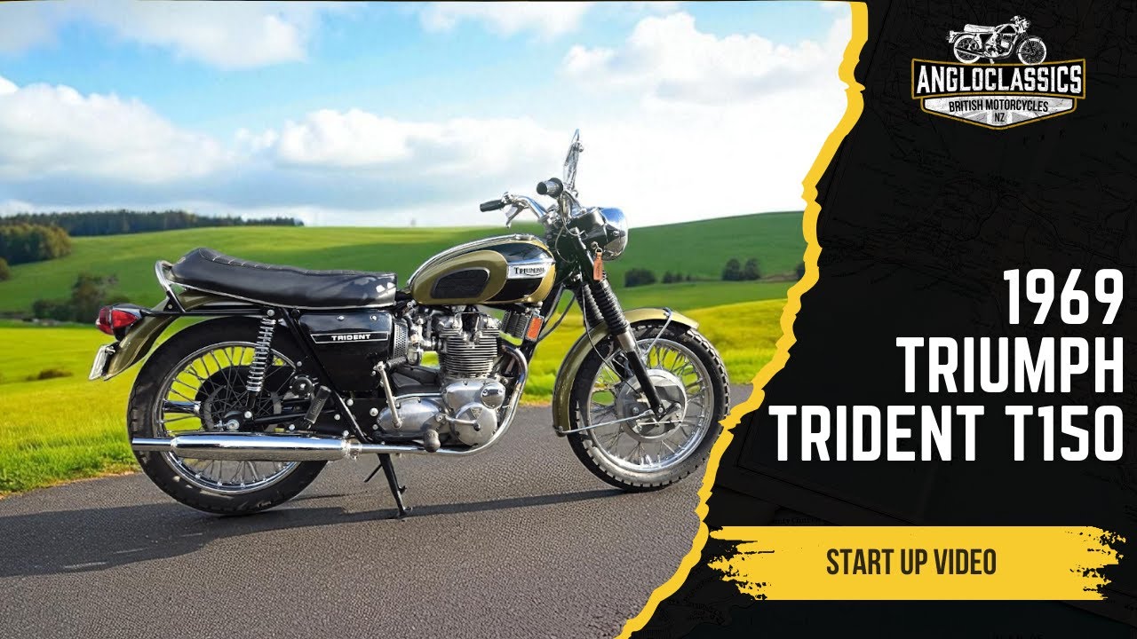 1969 Triumph Trident T150  | Start Up After Full Rebuild | Kickstart Series