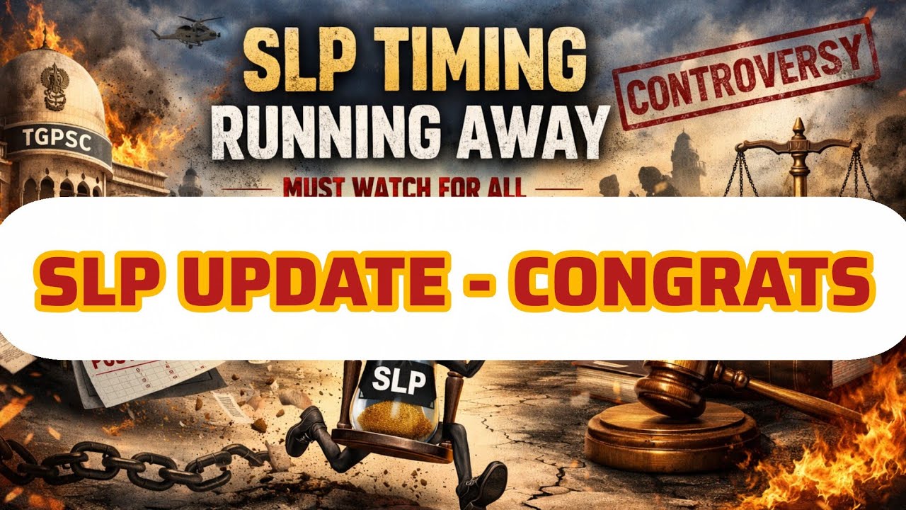 FIRST SLP FILED - LETS HOPE ITS GET ADMITTED - #tgpscgroup1 #tgpscgroup1slp