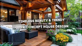 Timeless Beauty & Trendy: Open-Concept Small House Design with Modern & Traditional Elegance