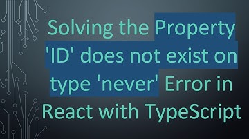 Solving the Property 