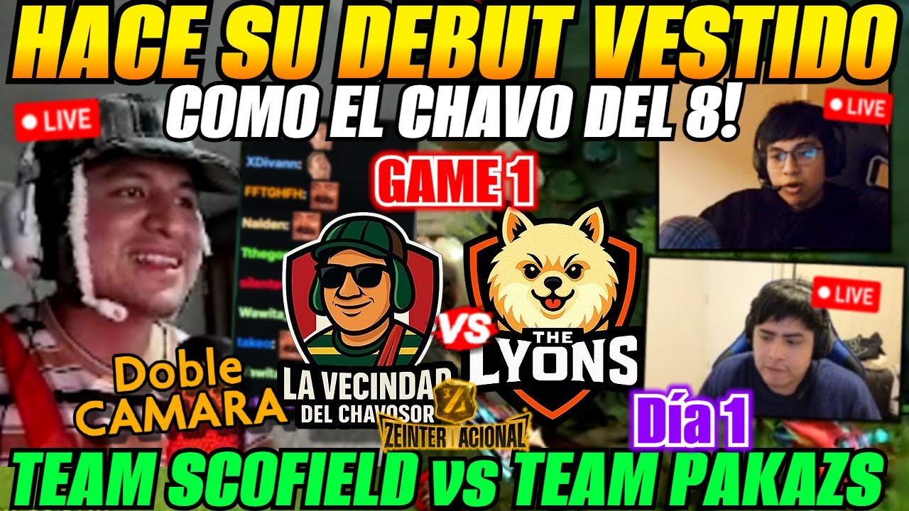 😲SCOFIELD debut vs PAKAZS y DARKMAGO Día 1 ZEINTERNACIONAL 2😲Team PAKAZS vs Team SCOFIELD Game 1