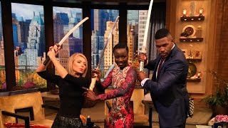 Danai Gurira (The Walking Dead's Michonne) Teaches Kelly and Michael How to Slay a Walker