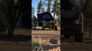 Truck camping is super easy with the FSR Alpine Lite V2 mini tent. #camping #overlanding #camp #hunt