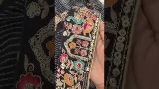 Bandhani Print Faux Georgette Saree with Sequin Embroidery 💃🏻😍#saree #fashion #trending #dress #fyp