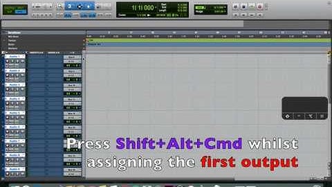 Pro Tools: Cascading I/O QUICKLY