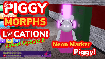 How to get the *NEON MARKER PIGGY* in ROBLOX FIND THE PIGGY MORPHS! Update 11, Neon M Piggy Location