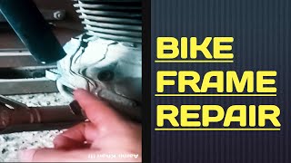 MOTORCYCLE FRAME REPAIR :- INCREDIBLE 100 CC MOTORCYCLE BIKE TRANSFORMATION BikeFrameRepair