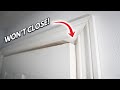 How to fix a sagging and rubbing door that wont close 5 tips  tricks that works diy tutorial