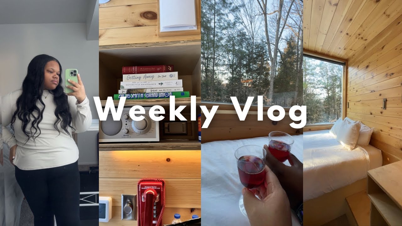 Weekly Vlog 🌱 life in my late 20’s, running errands, valentines weekend + 24 hrs in a tiny cabin