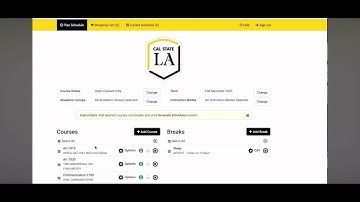 Schedule Planner for Class Registration Step-by-Step Guide