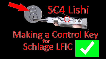 (450) Schlage LFIC Control Key Made Using SC4 Lishi
