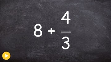 Adding a Fraction to a whole number