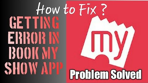 How to fix bookmyshow error | bookmyshow app not opening | bookmyshow app issue | AllTechapple