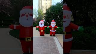 TWO Santas Are Coming! 🎅🎅 | Santa Claus Inflatable Costume