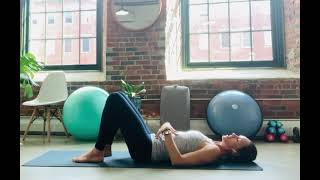 Celebrity Transverse abdominal activation in hook-lying with Dr. Jenn of Root To Rise PT Profile