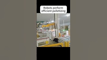 Six-axis palletizing robot made in China. #machine #industrialrobots #factory