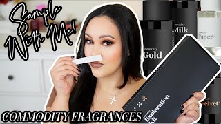 SAMPLE FRAGRANCES WITH ME! COMMODITY FRAGRANCES | SCENT EXPLORATION KIT | MILK, GOLD, PAPER & MORE❣️