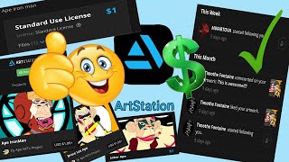 Cara jual Karya Seni & NFT di ArtStation hanya dgn menggunakan HP | #tutorial #nft #artstation screenshot 4