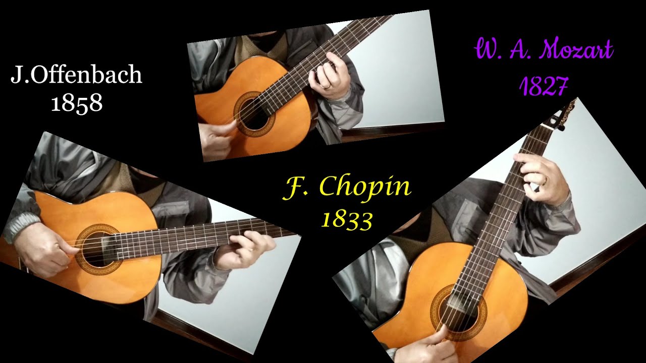 7 Temas conhecidos da música clássica (parte 1) - solo de violão by Claudio Borghi