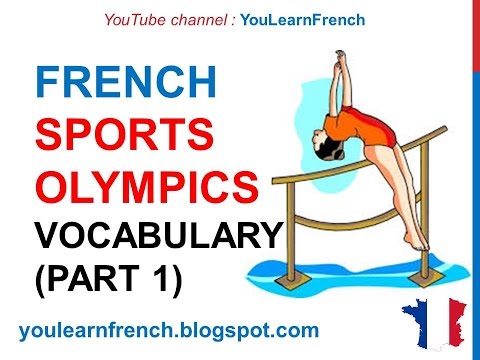 French Lesson 225 - OLYMPIC GAMES Vocabulary PART 1 Paralympics Sports Rio 2016 medals ceremony