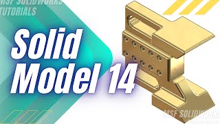 SolidWorks 2025 Tutorial for Beginners #67 | Solid Model 14 in SolidWorks-آموزش سالیدورکس