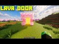 How to make lava door in 1 min 😱