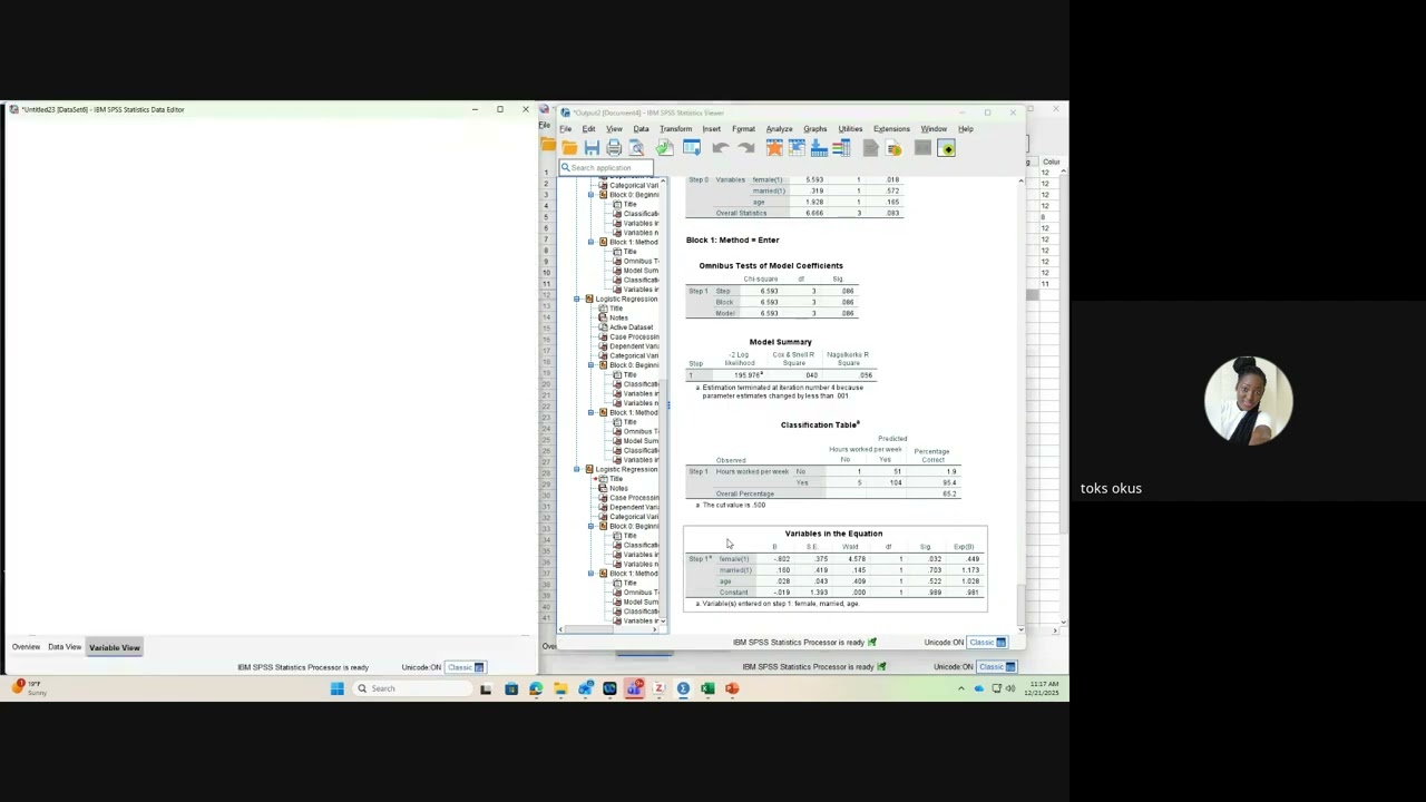 Логистическая регрессия в SPSS