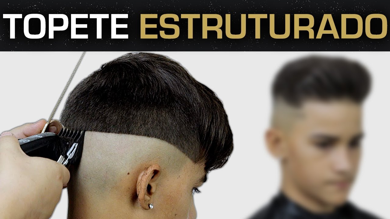 corte degrade com topete