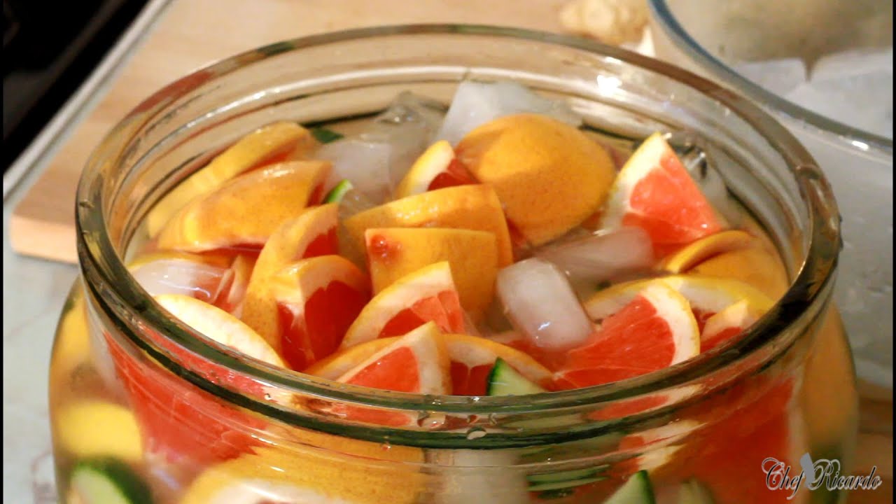 Grape Fruit Detox Drink (Flat Belly) Recipes By Chef Ricardo YouTube