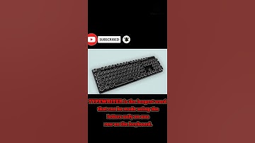 TYPEWRITER is the longest word that can be made using the letters only on one row on the keyboard.