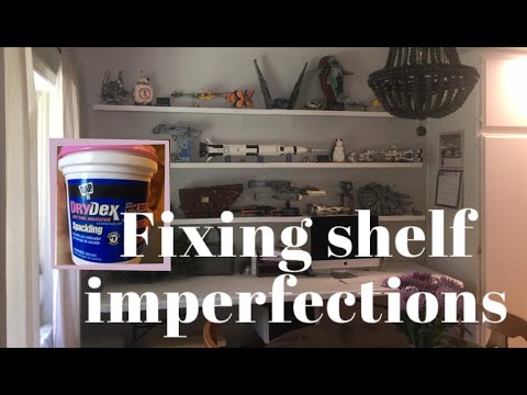 Fixing up my shelves | Filling in gaps with spackle | DIY | Home ...