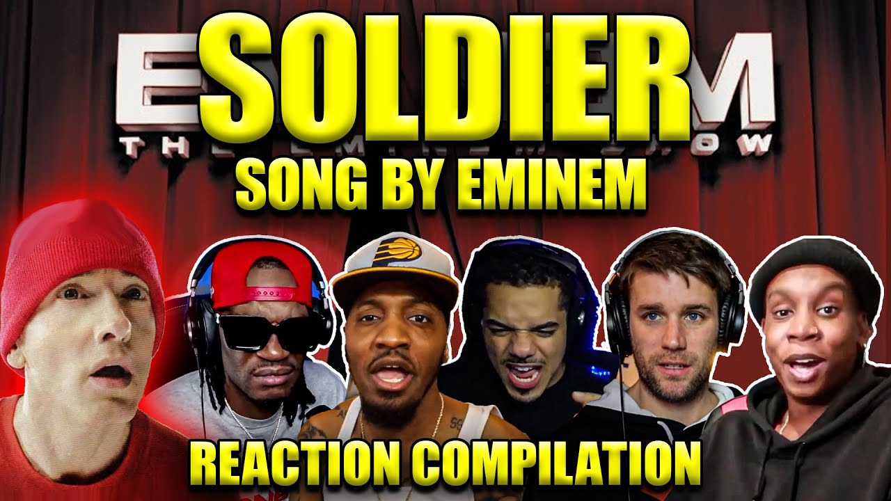 Эминем – Солдат | Подборка реакций | Эта песня – чистая война