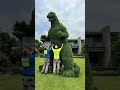 Catchy &amp; Viral: 🦖 Transforming an Entire House into Godzilla with Plants! #automobile #gardening