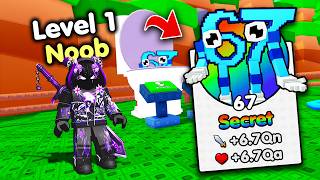 Starting Over as NOOB with OP SECRET in Flush For Brainrots! (Roblox)