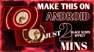 BLACK NEON SCOPE effect 2 min editing tutorial 📝