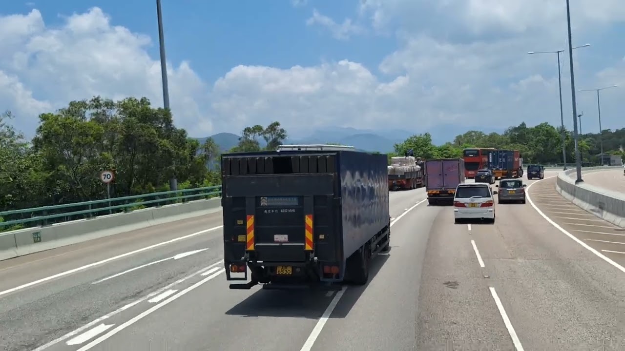 [目擊車禍]九龍巴士 KMB 60M原速行車片段(往屯門站)