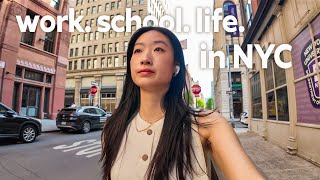 LIVING IN NYC | a realistic day in my life working 9-5 & going to MBA school 