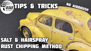 Zout & Haarlak Roestverwijdering voor schaalmodellen - Geen Airbrush Vereist - BOAB Tips & Trucs
